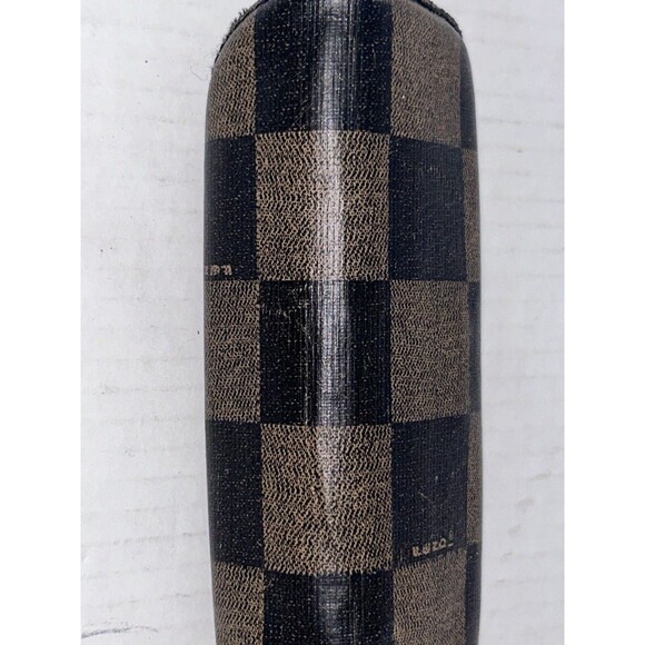 Vintage FENDI Italy Brown Classic Checkered Sunglass CASE ONLY - Picture 6 of 16